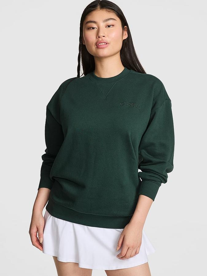 Ivy Fleece Oversized Crew Sweatshirt image number 0