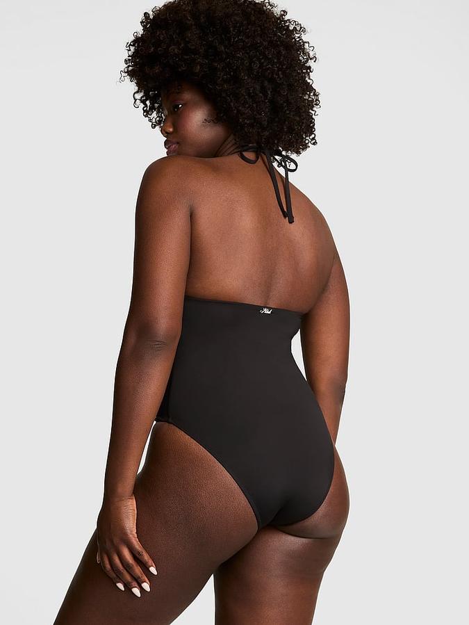 Strapless Cut-Out One-Piece Swimsuit