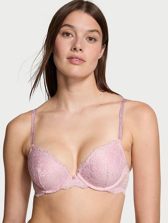 Twinkle Strap Lace Push-Up Bra image number 0