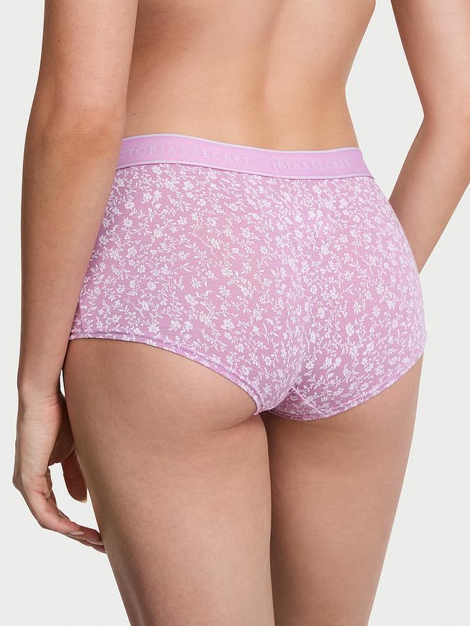 Logo Cotton Boyshort Panty image number 1