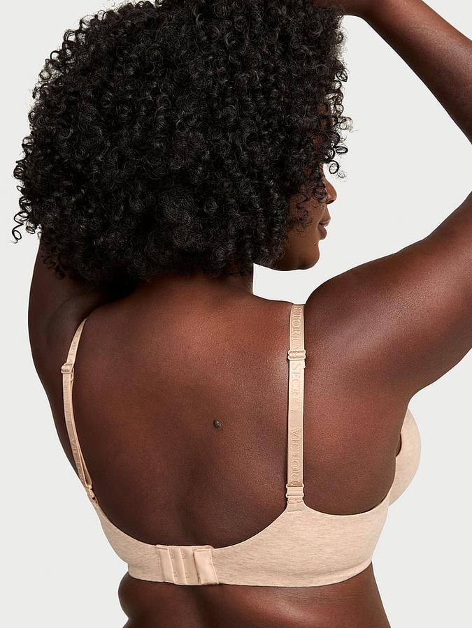 Cotton Logo Hardware Perfect Shape Push-Up Bra image number 1
