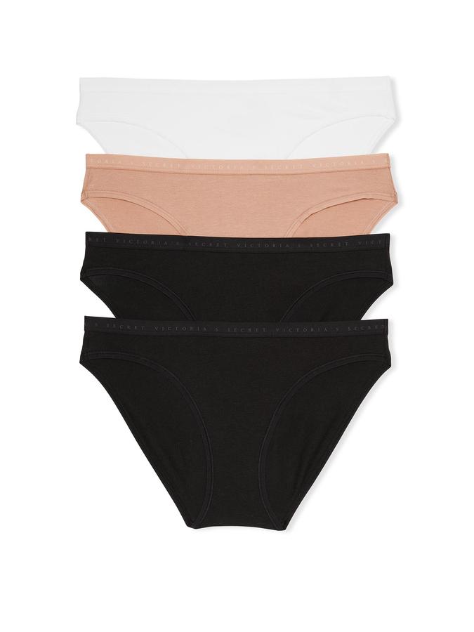 4-Pack Stretch Cotton Bikini Panties image number 0