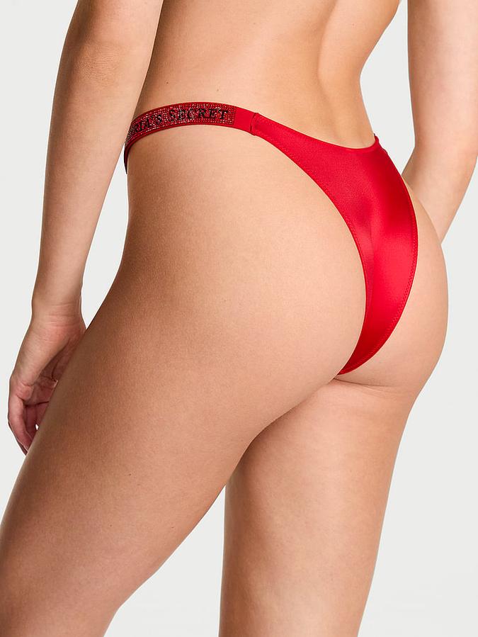 Sunset Ombré Shine Strap Brazilian Panty