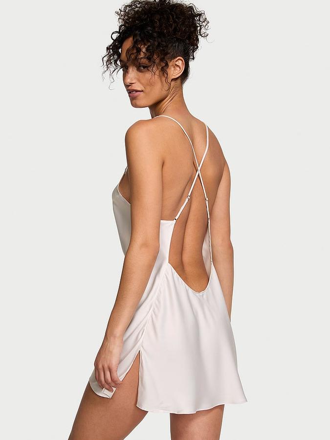 Satin Open-Back Slip image number 1