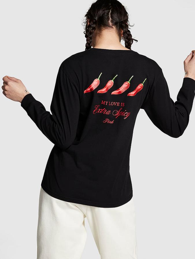 Oversized Long-Sleeve Campus Tee image number 1