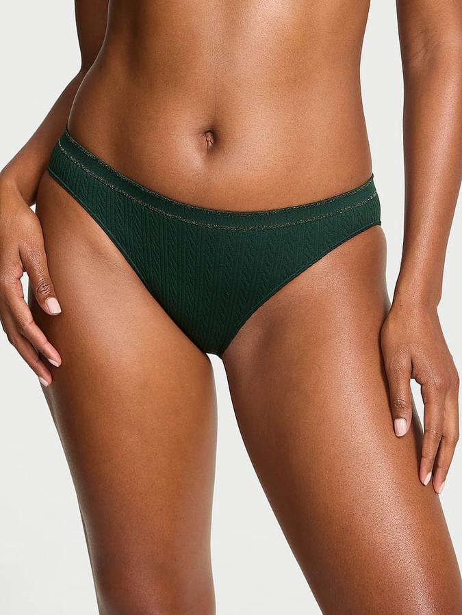 Seamless Cable-Knit Bikini Panty
