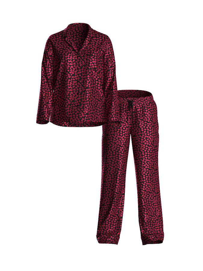 Signature Satin Long Pajama Set image number 2