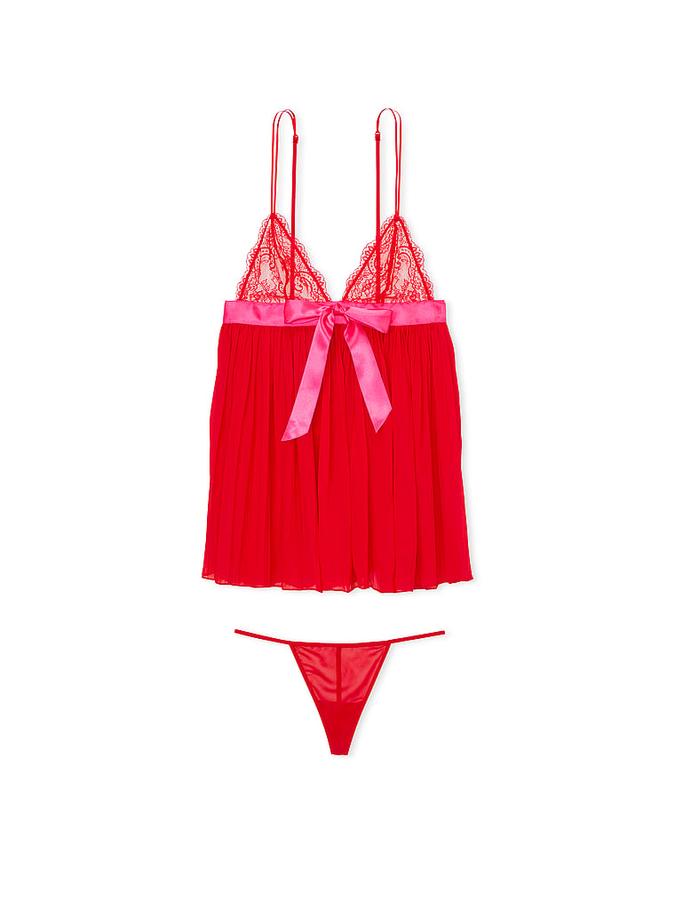 Pleated Babydoll Set image number 2