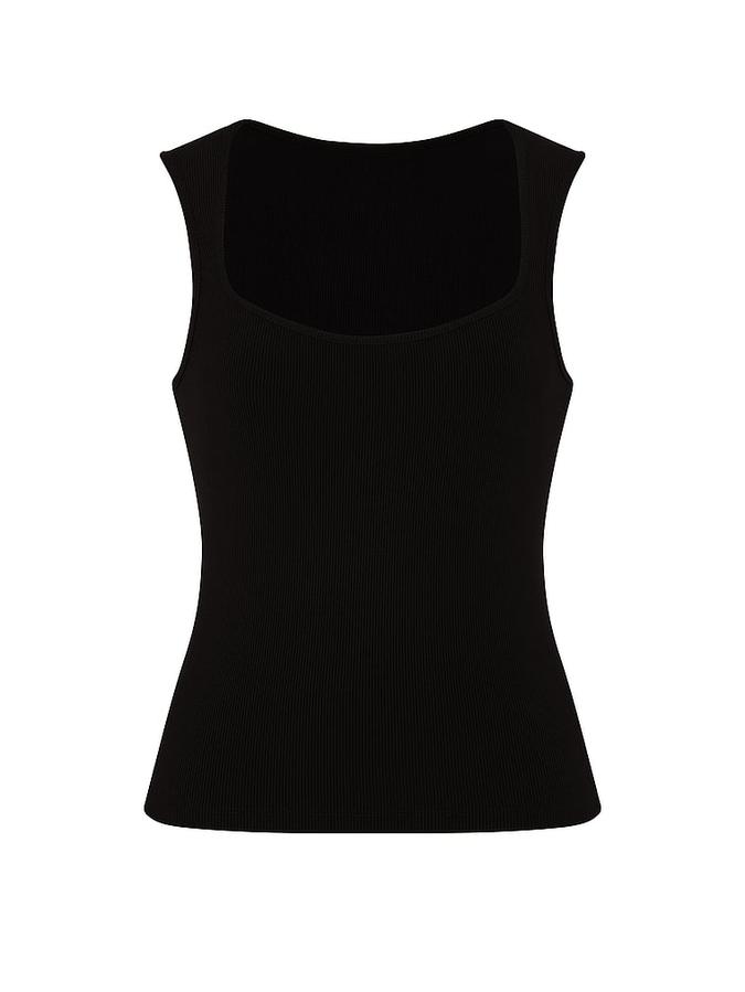 All-Day Soft Rib Square-Neck Tank Top image number 2
