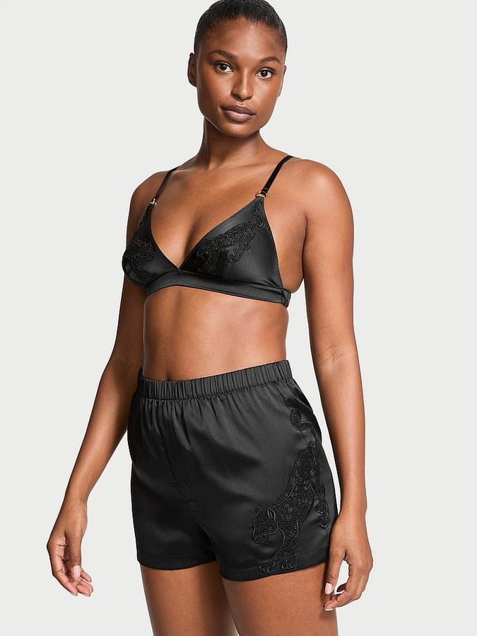 下着・アンダーウェア meltthelady M triangle bra shorts set Buy Jaguar Satin Triangle Bralette & Boxer Shorts Set Online