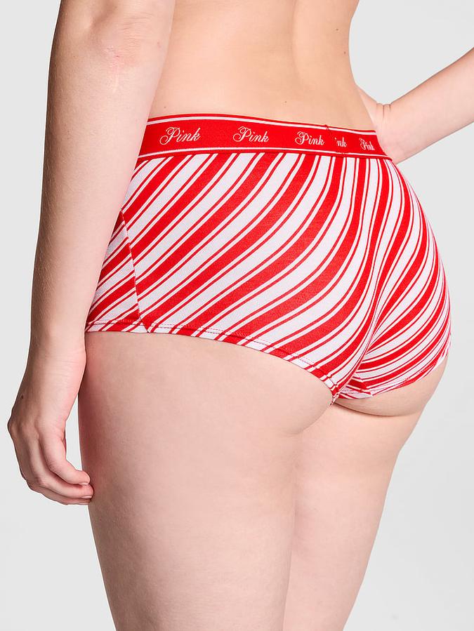 Logo Cotton Shine Boyshort Panty