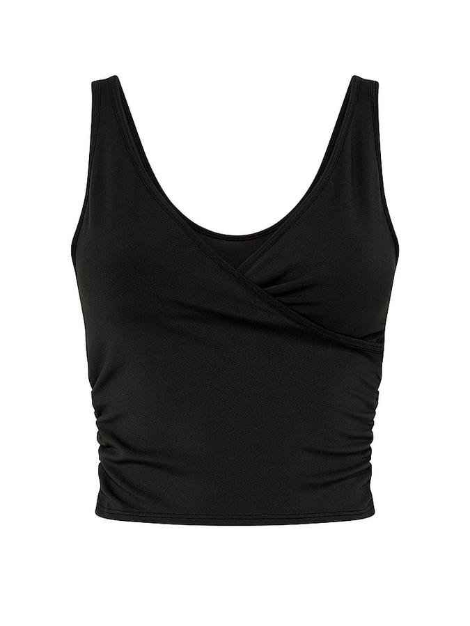 PINK Relay&trade; Ruched Wrap Bra Tank image number 2