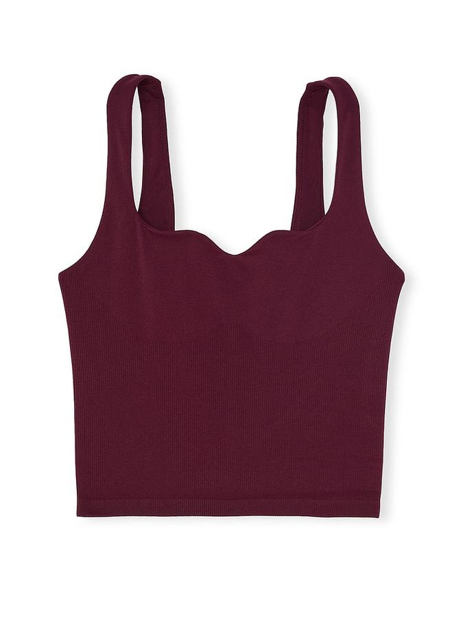 Soft Seamless Notched Tank Top image number 2