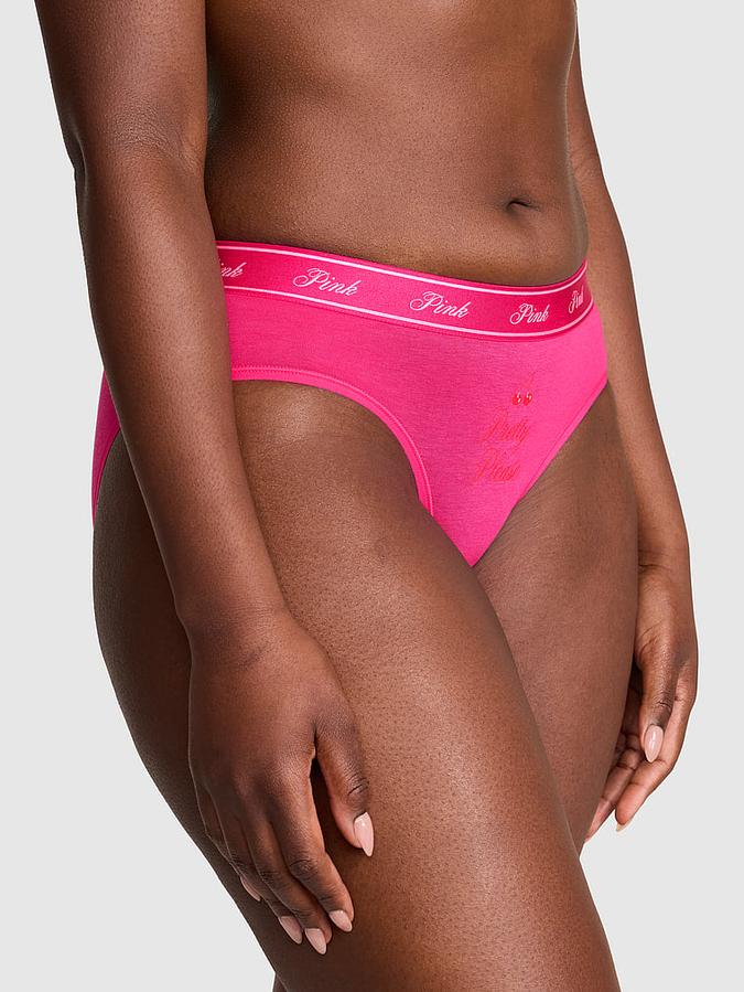 Logo Cotton Hiphugger Panty