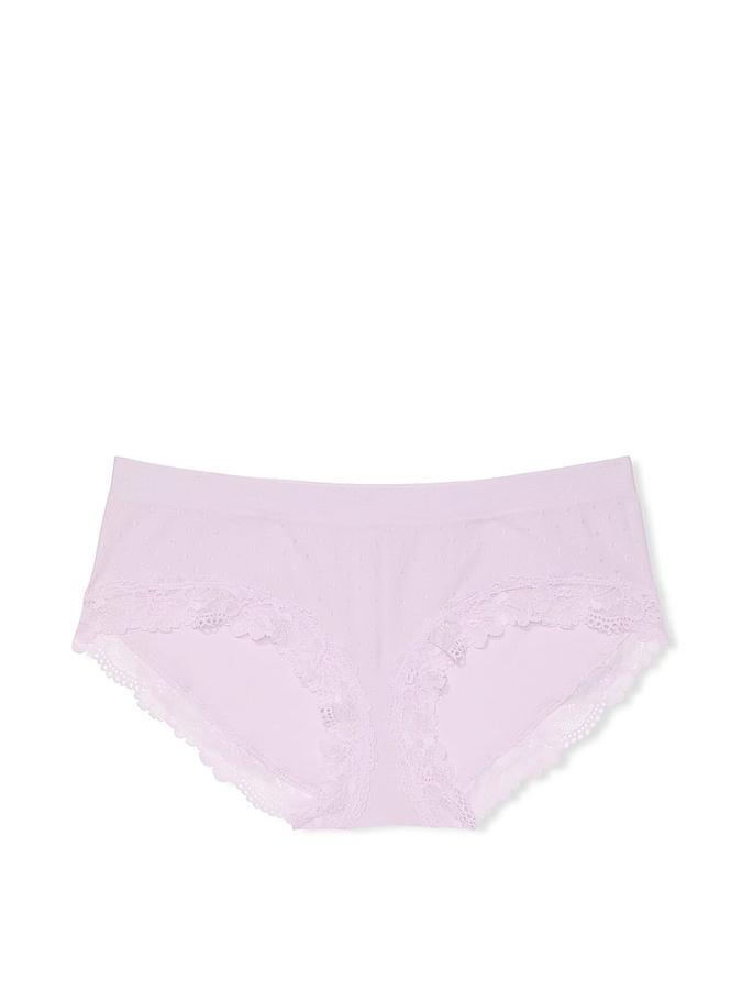 Seamless Lace-Trim Hiphugger Panty image number 2