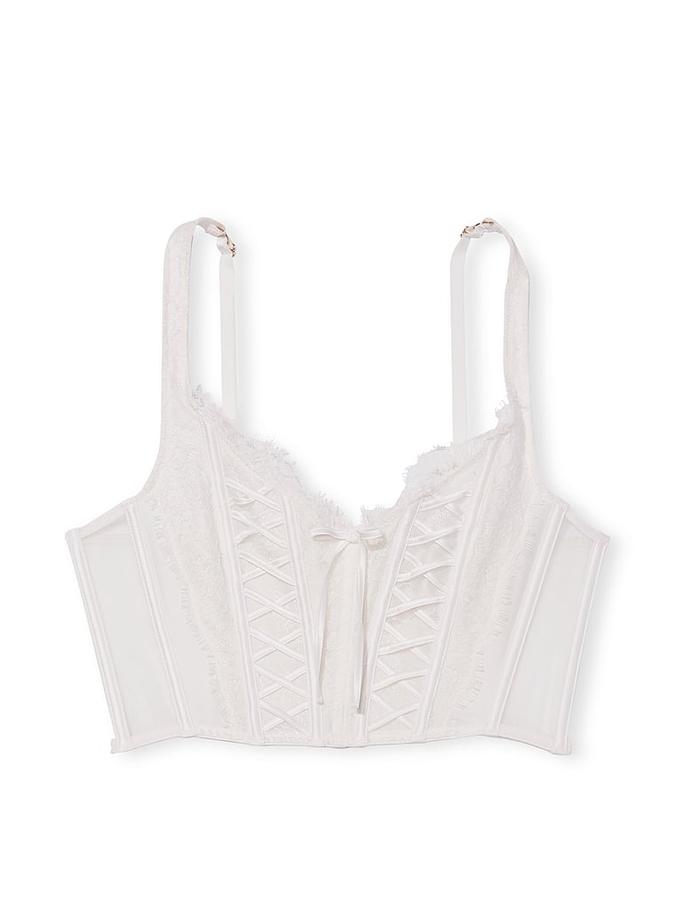 Buy Unlined LaceUp Corset Top Online Victoria's Secret India