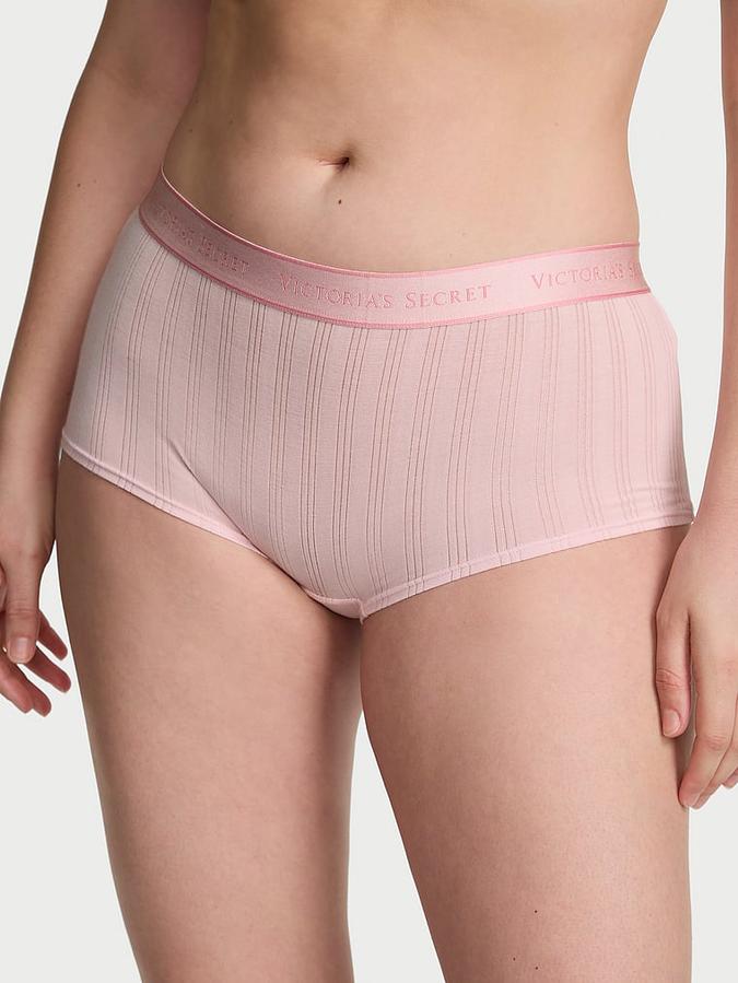 SoSoft&trade; Modal Ultra-Fine Logo Boyshort Panty