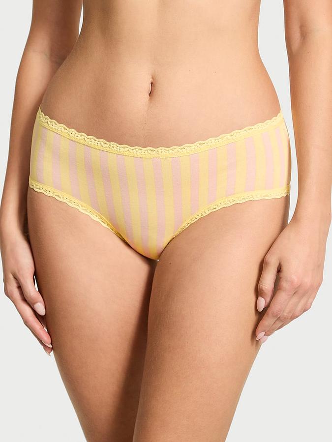Cotton Lace-Waist Cheeky Panty image number 0