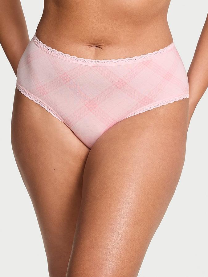 Cotton Lace-Waist Cheeky Panty