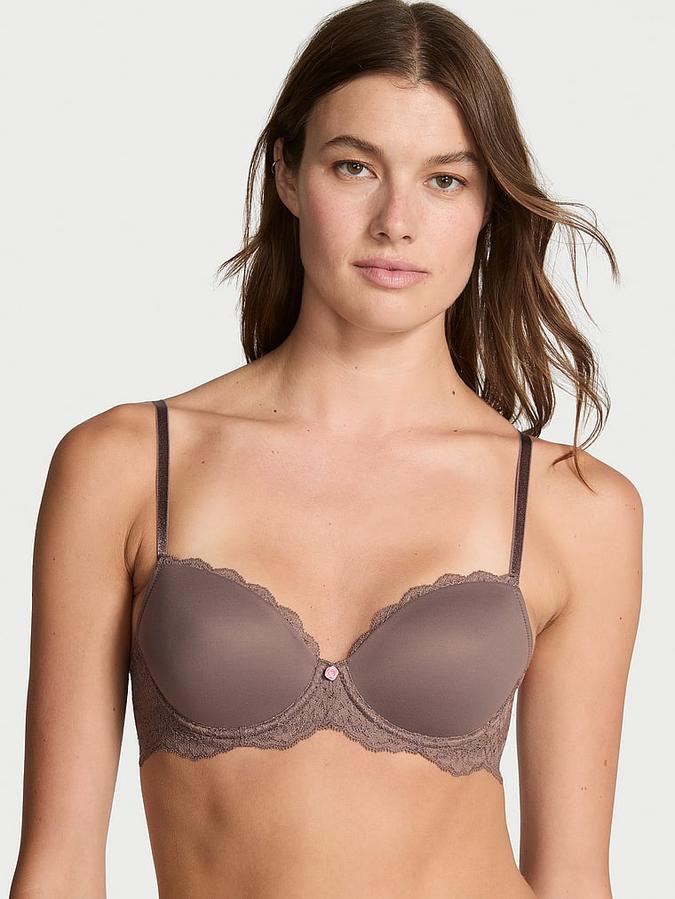 Smooth & Lace Lightly Lined Classic Coverage Demi Bra image number 0