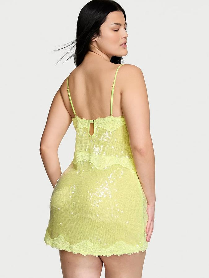 Sequin Mini Slip Dress image number 1