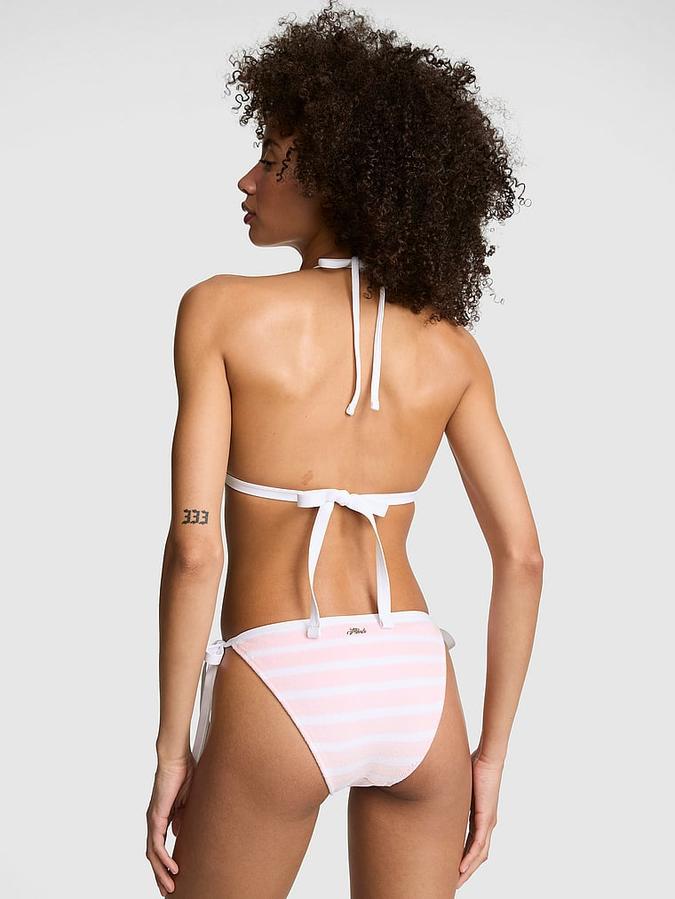Low-Rise Side-Tie Cheeky Bikini Bottom