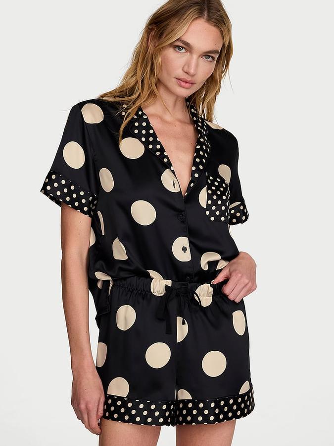 Signature Satin Short Pajama Set