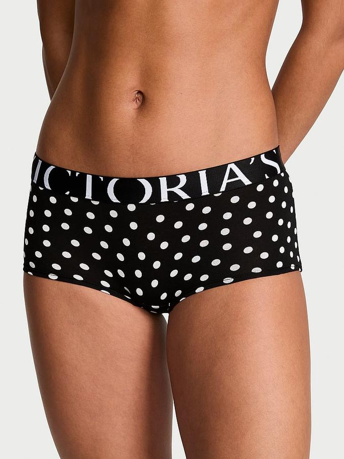 Exploded Logo Cotton Boyshort Panty
