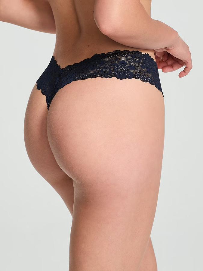 Wink Lace-Trim Thong Panty image number 1