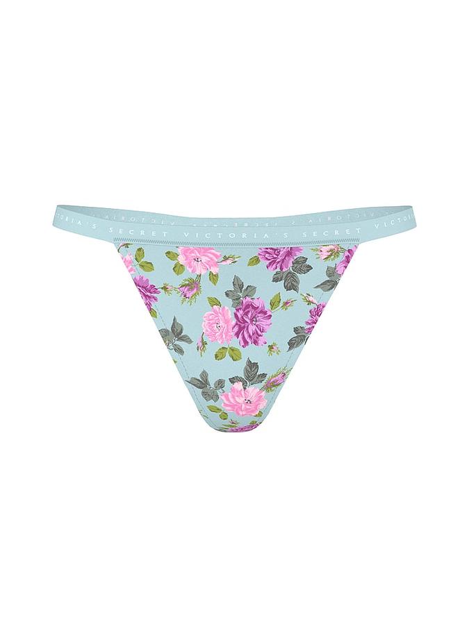 Stretch Cotton V-String Panty image number 0