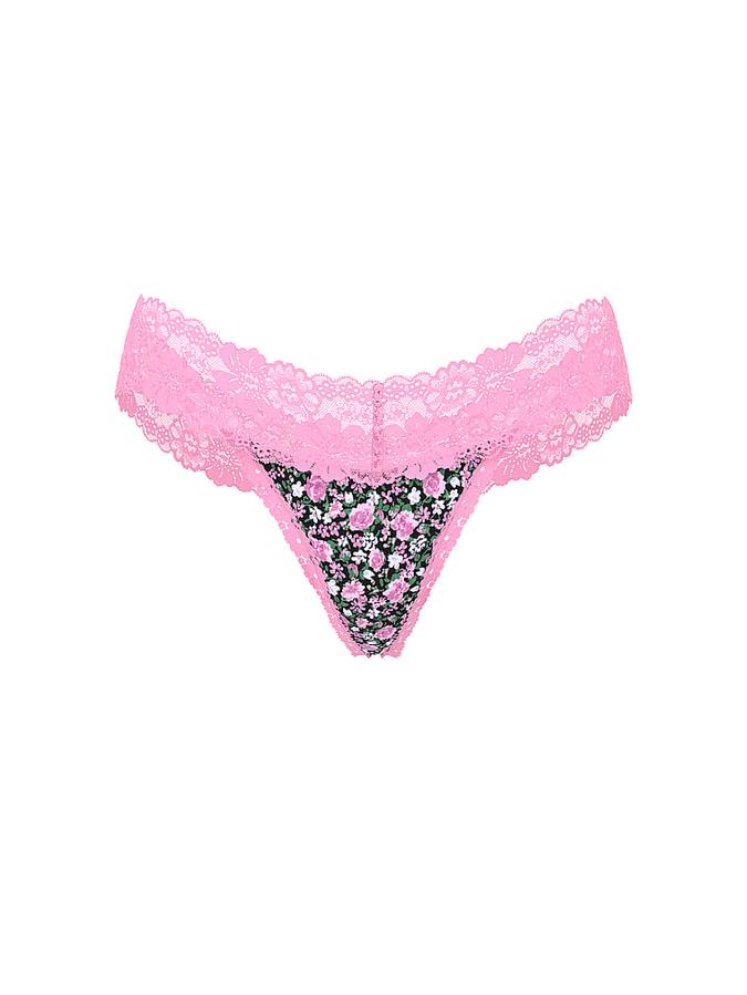 Wink Lace-Trim Thong Panty image number 2