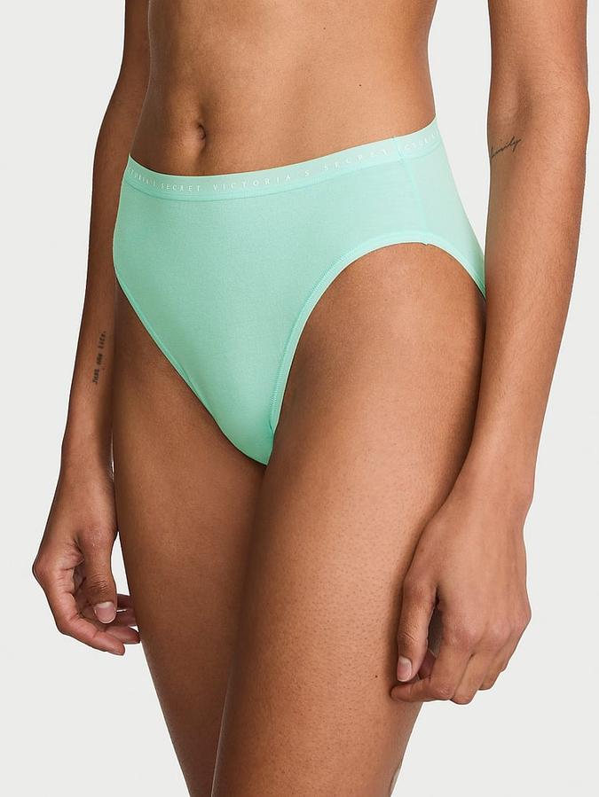 Stretch Cotton High-Leg Brief Panty
