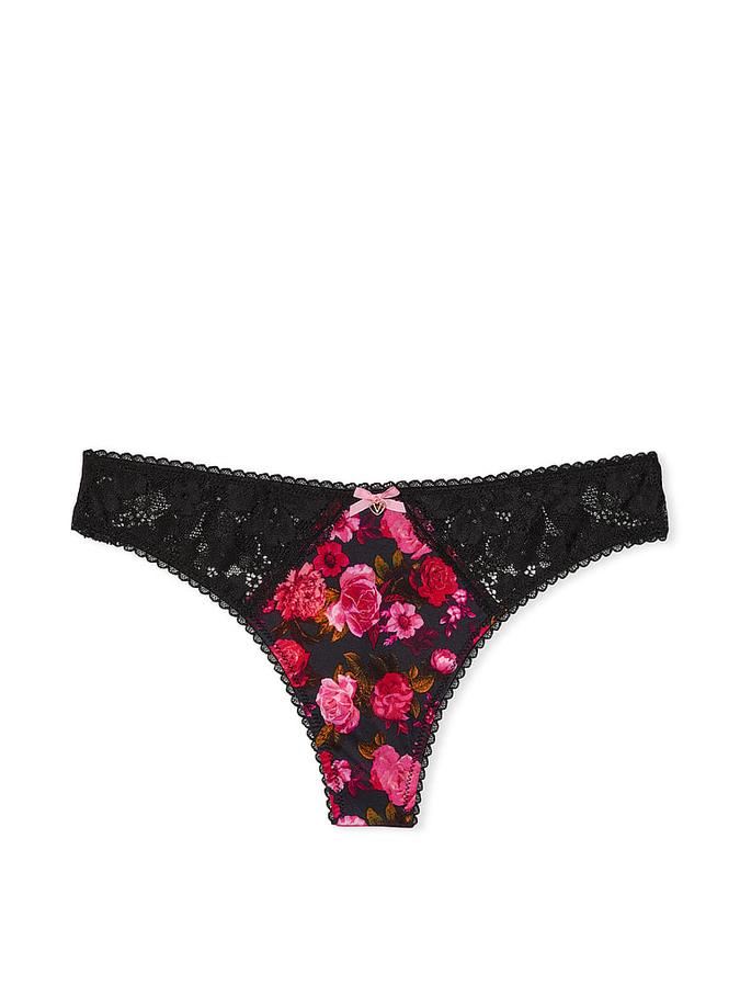 Smooth & Lace Thong Panty image number 2