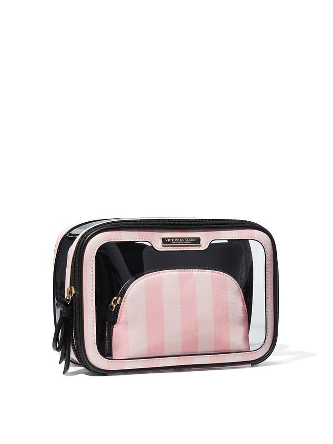 Buy The Victoria Victoria's Secret Beauty Bag Trio Iconic Stripe Online