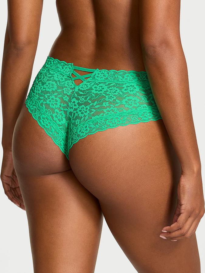 Lace Strappy-Back Cheeky Panty