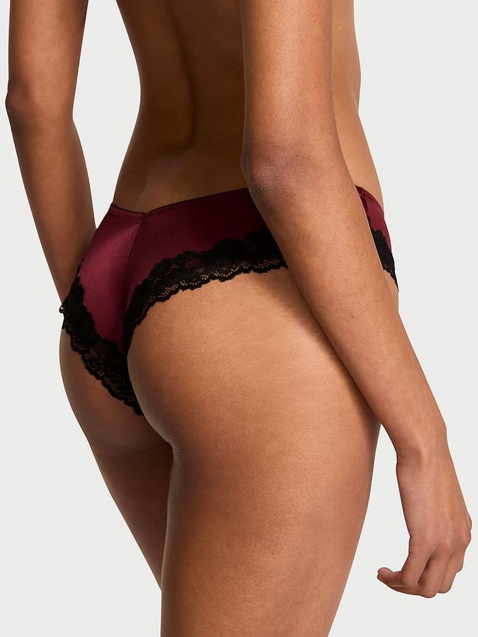 Lace-Trim High-Leg Cheeky Panty