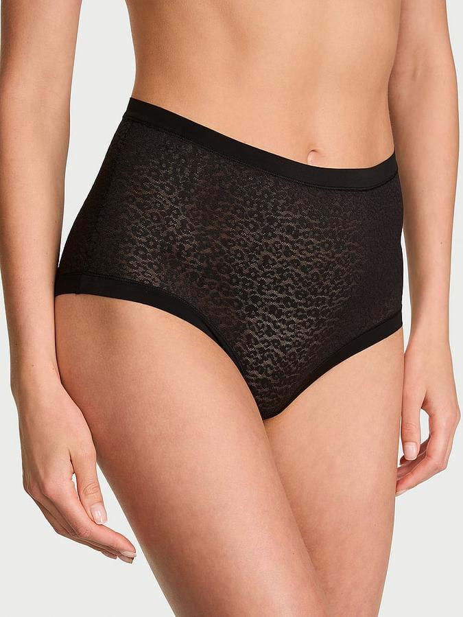 No-Show Leopard Lace Modern Brief Panty