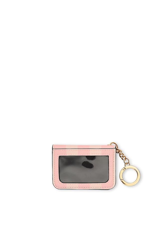 The Victoria  Flap Card Case Keychain Pink image number 1