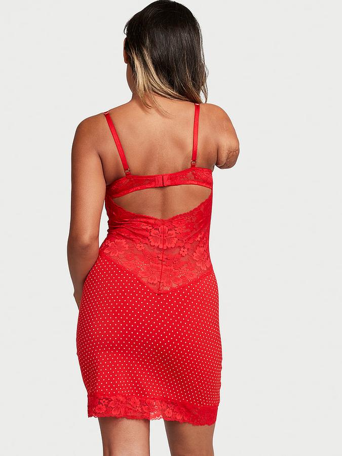 Modal & Lace Cupped Mini Slip Dress