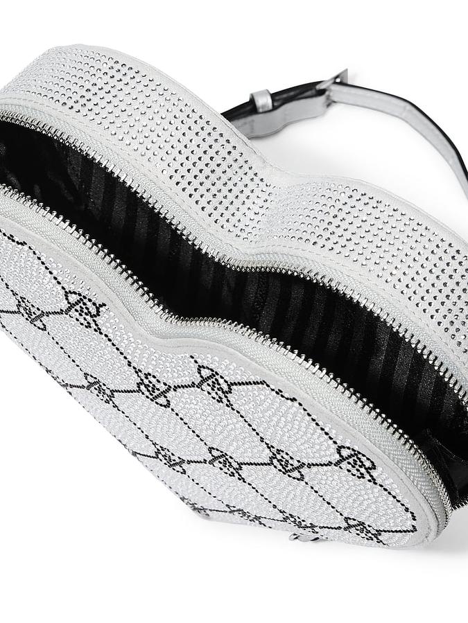 Heart Crossbody Bag Silver Metallic image number 2