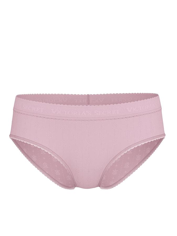 Logo Pointelle Hiphugger Panty image number 2