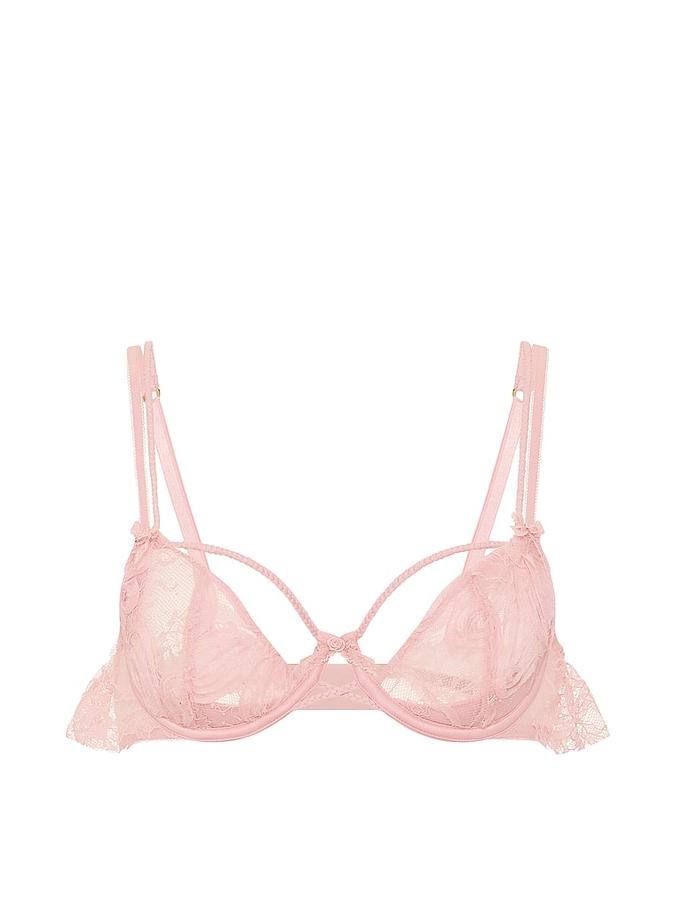 Wicked Unlined Rosette Reverie Embroidery Peekaboo Bra image number 2