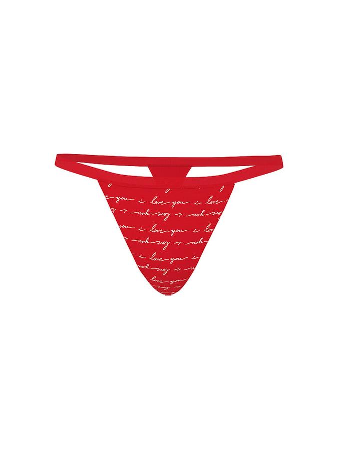 Stretch Cotton V-String Panty image number 2