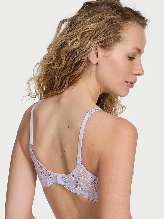 Wicked Twinkle Strap Unlined Lace Balconette Bra image number 1