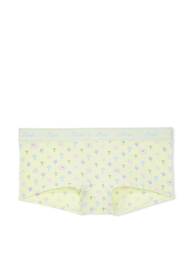 Logo Cotton Shine Boyshort Panty