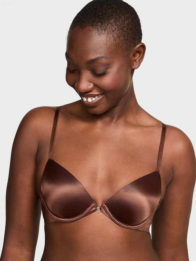 Smooth Lightly Lined Plunge Demi Bra