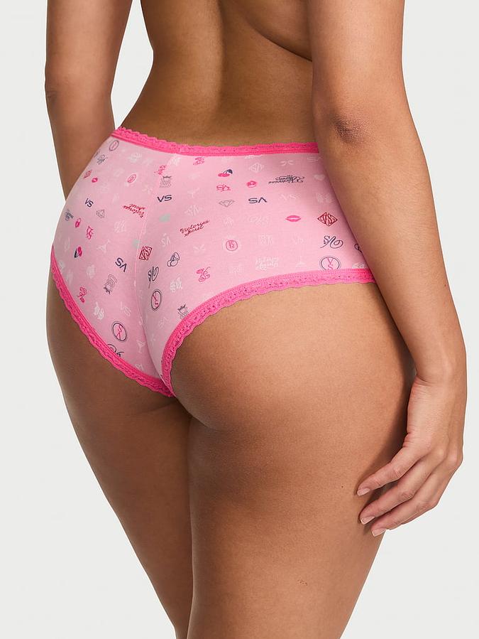 Cotton Lace-Waist Cheeky Panty
