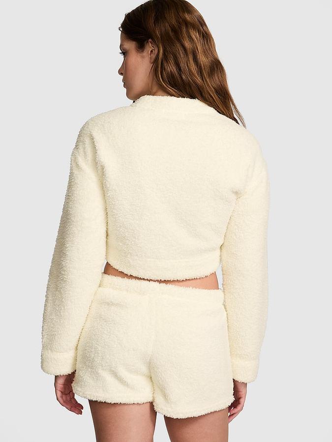 Co-ZZZy Fleece Cropped Cardigan image number 1