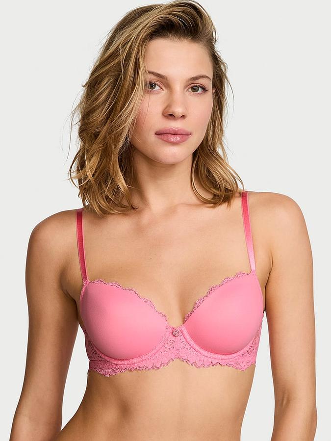 Smooth & Lace Lightly Lined Classic Coverage Demi Bra image number 0