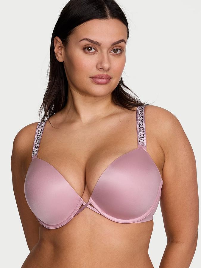 Logo Shine Strap Push-Up Bra